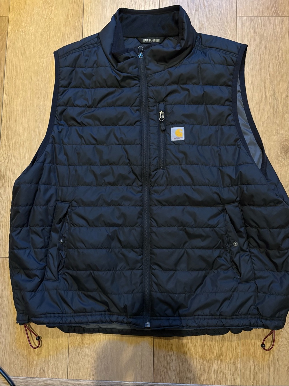 Carhartt mens 2x Black Quilted Vest